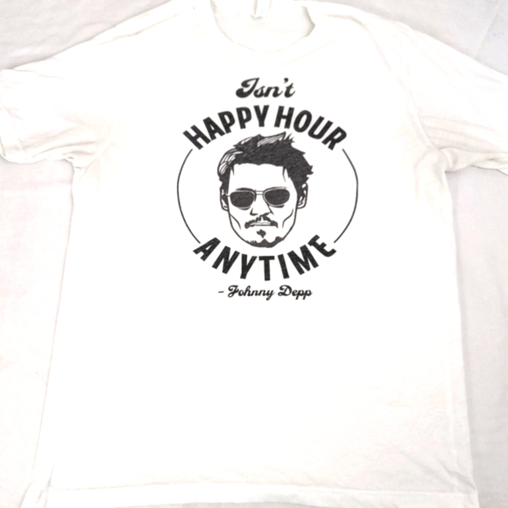 Johnny Depp "Isn't Happy Hour Anytime" Lsrge
